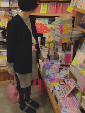「タッセル」｜「アイテム（ノーカラージャケット）」を使った、やまがさん（レディース・153cm）の春コーディネート