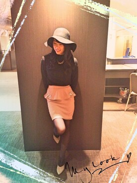 「ぺプラム」｜「アイテム（ブーティ）」を使った、らんぐれー♡さん（レディース・156cm）の秋コーディネート