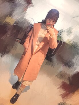 「DEICY（デイシー）のアイテム（その他アウター）」を使った、Etoileさん（レディース・155cm）の秋コーディネート