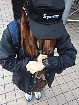 「airmax」｜「アイテム（ナイロンジャケット）」を使った、ミニーさん（レディース・151cm）の春コーディネート