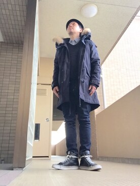 「Lucien Pellat-Finet（ルシアンペラフィネ）のアイテム（シューズ）」を使った、ＹＯＵさん（メンズ・165cm）の冬コーディネート
