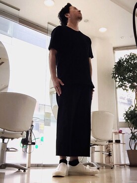 「DIRK BIKKEMBERGS（ダークビッケンバーグ）のアイテム（スラックス）」を使った、ＹＯＵさん（メンズ・165cm）の夏コーディネート