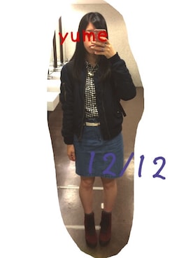 「tiptop」｜ユメガアルさん（レディース・160cm）の冬コーディネート