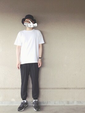 「ALLEGE（アレッジ）のアイテム（スラックス）」を使った、ドンコニさん（メンズ・175cm）の夏コーディネート
