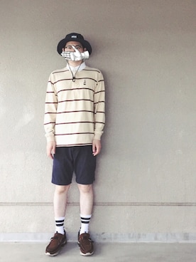 「.......RESEARCH（リサーチ）のアイテム」を使った、ドンコニさん（メンズ・175cm）の夏コーディネート