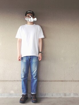 「.......RESEARCH（リサーチ）のアイテム」を使った、ドンコニさん（メンズ・175cm）の夏コーディネート