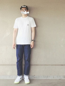 「.......RESEARCH（リサーチ）のアイテム」を使った、ドンコニさん（メンズ・175cm）の夏コーディネート