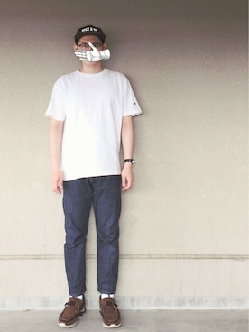 「.......RESEARCH（リサーチ）のアイテム」を使った、ドンコニさん（メンズ・175cm）の夏コーディネート