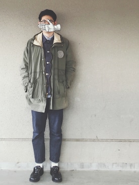 「.......RESEARCH（リサーチ）のアイテム」を使った、ドンコニさん（メンズ・175cm）の秋コーディネート