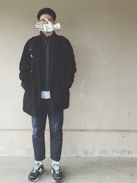 「and wander（アンドワンダー）のアイテム（ブルゾン）」を使った、ドンコニさん（メンズ・175cm）の秋コーディネート