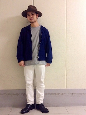 「NECESSARY or UNNECESSARY（ネセサリーオアアンネセサリー）のアイテム（ジャケット/アウター）」を使った、こいでさん（メンズ・169cm）の冬コーディネート