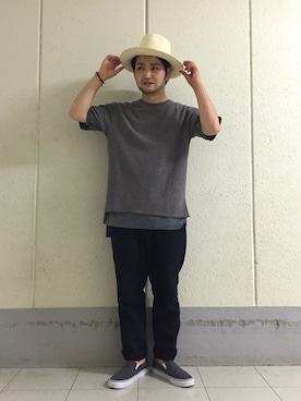 「ALLEGE（アレッジ）のアイテム」を使った、こいでさん（メンズ・168cm）の夏コーディネート