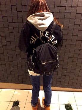 「Alexander Wang」｜「アイテム（スタジャン）」を使った、tnryChanさん（レディース・165cm）の冬コーディネート