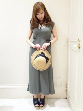 「MINIMUM（ミニマム）のアイテム（ワンピース/ドレス）」を使った、minimum神戸マルイstaffさん（レディース・154cm）の春コーディネート