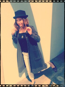 「MALAIKA（マライカ）のアイテム（ジャケット/アウター）」を使った、Nettyさん（レディース・150cm）の秋コーディネート