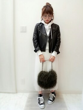 maamin♡さんの「シフォンプリーツスカート　713473」を使ったコーディネート