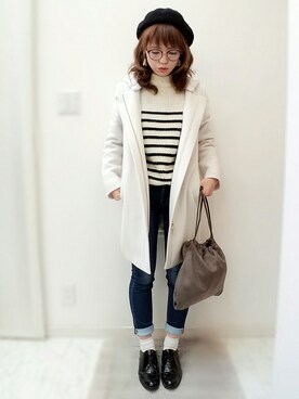 「Khaju（カージュ）のアイテム（その他アウター）」を使った、maamin♡さん（レディース・156cm）の秋コーディネート