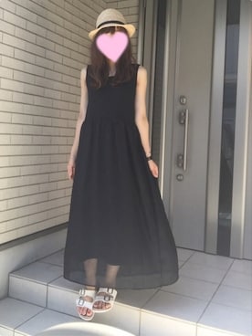 「マキシワンピ」｜hiromama。さん（レディース・162cm・30代）の夏コーディネート