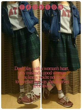 「GRL（グレイル）のアイテム（デニムジャケット）」を使った、aripiさん（レディース・154cm）の春コーディネート