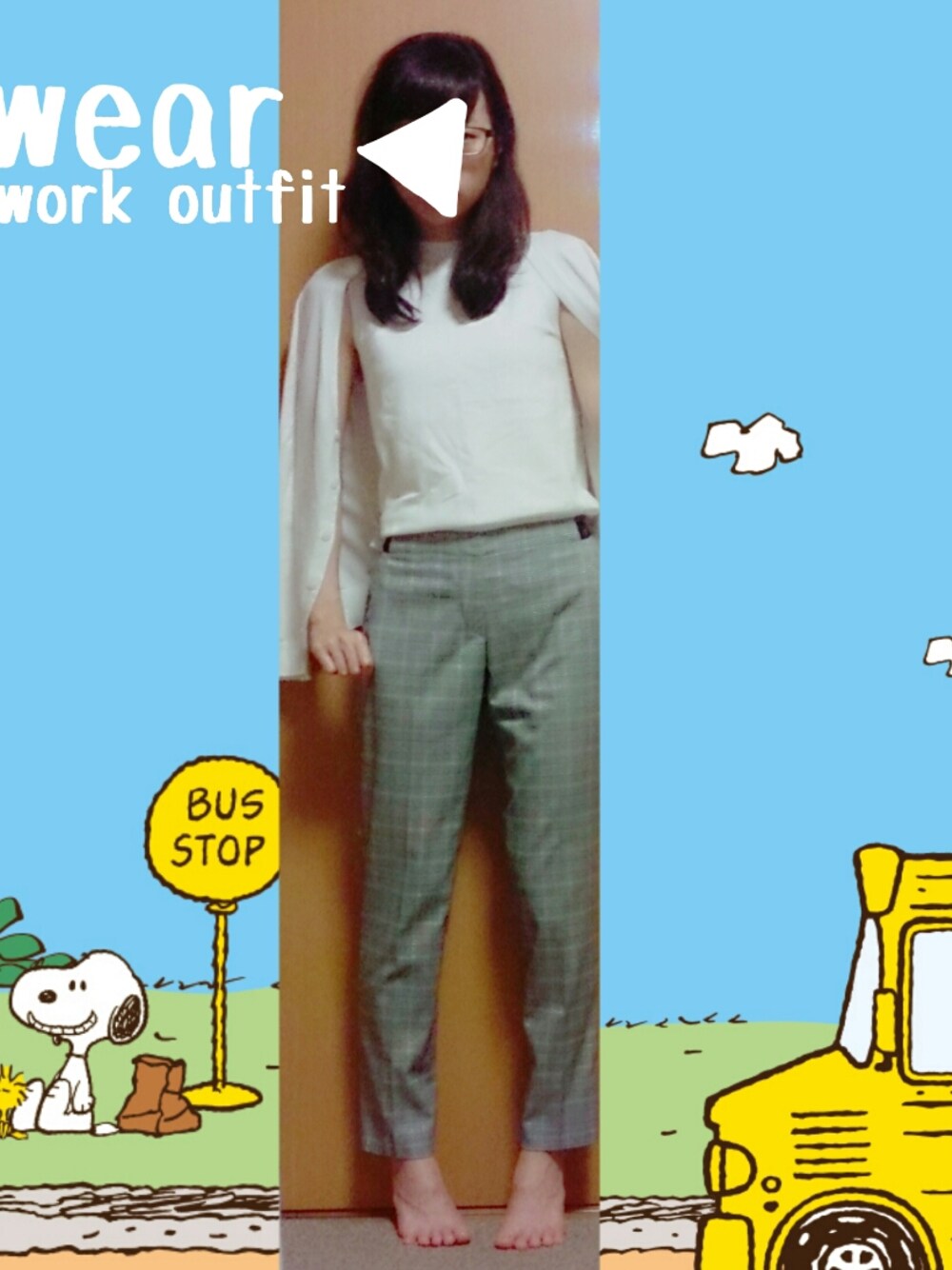 「仕事着」｜「UNIQLOのアイテム（タンクトップ、ホワイト系）」を使った、Machakoさん（レディース・158cm）の春コーディネートの1枚目の写真