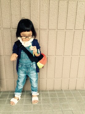 「Gemeaux（ジェモー）のアイテム」を使った、meiriさん（キッズ・90cm）の夏コーディネート