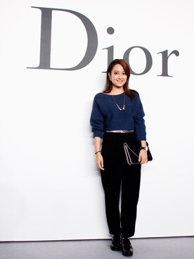 「Dior」｜「アイテム（その他シューズ）」を使った、Yukaさん（レディース・160cm）の冬コーディネート