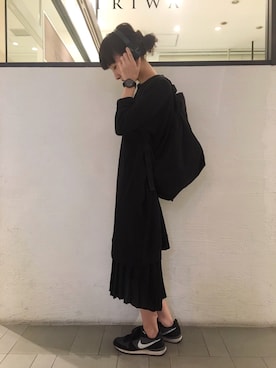 「TRIWA（トリワ）のアイテム」を使った、NORDICFeeling天神店スタッフさん（レディース・164cm）の秋コーディネート