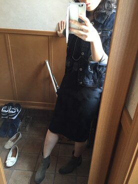 「UNRELISH（アンレリッシュ）のアイテム（デニムジャケット）」を使った、yuriさん（レディース・158cm）の秋コーディネート