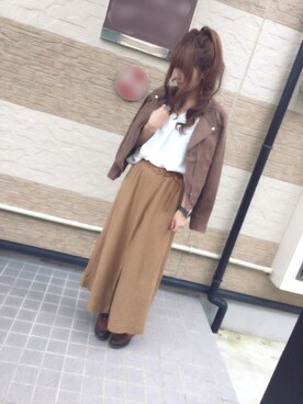 「わんわん」｜すず◡̈⋆さん（レディース・159cm）の秋コーディネート