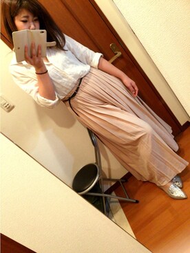 「STEVE MADDEN（スティーブマデン）のアイテム（その他シューズ）」を使った、yuriさん（レディース・170cm）の夏コーディネート