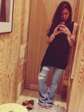 「JET（ジェット）のアイテム（トップス）」を使った、成美さん（レディース・158cm）の夏コーディネート