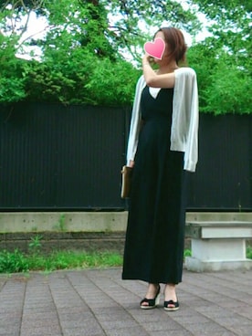 「Dosch（ドスチ）のアイテム（サロペット/オーバーオール）」を使った、Akikoさん（レディース・160cm）の夏コーディネート