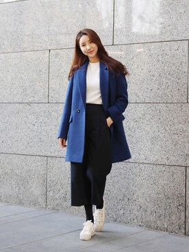 「MIXXO（ミッソ）のアイテム（その他アウター）」を使った、DAYOONさん（レディース・160cm）の冬コーディネート