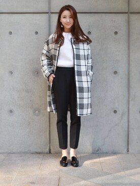 「MIXXO（ミッソ）のアイテム（その他アウター）」を使った、DAYOONさん（レディース・160cm）の冬コーディネート
