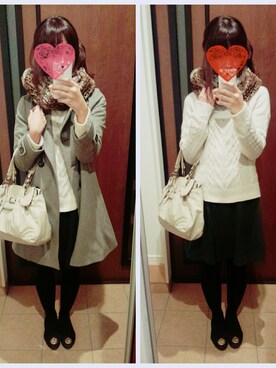 「index（インデックス）のアイテム（その他アウター）」を使った、pocha☺さん（レディース・175cm）の冬コーディネート