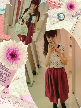 「ｱｰｽﾐｭｰｼﾞｯｸ＆ｴｺﾛｼﾞｰ（シャツ/ブラウス、ホワイト系）」を使った、くぅさんの夏コーディネート