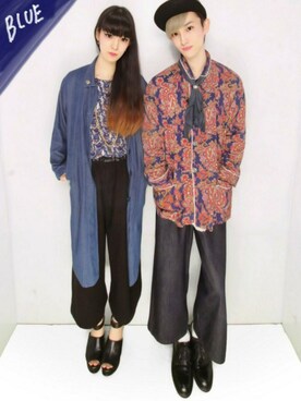 「603（ロクマルサン）のアイテム（デニムパンツ）」を使った、jume≒auxさん（メンズ・173cm）の夏コーディネート