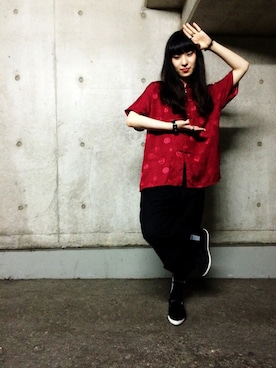 「PARADOX（パラドックス）のアイテム（レッグウェア）」を使った、jume≒auxさん（レディース・163cm）の秋コーディネート