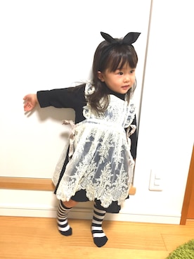 「息子」｜「アイテム（ワンピース/ドレス）」を使った、あやちゃんさん（レディース・165cm）の秋コーディネート