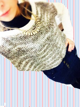 「デニムスカート
（デニムスカート、その他）」を使った、rika.mさん（レディース・161cm）の春コーディネート