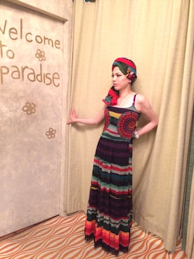 「Desigual（デシグアル）のアイテム（ワンピース/ドレス）」を使った、Desigual_Jp_Staffさん（レディース・162cm）の夏コーディネート