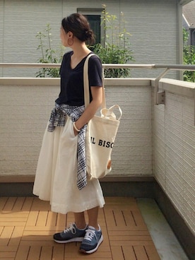 「by boe（バイボー）のアイテム」を使った、Kay-teeeさん（レディース・150cm）の秋コーディネート