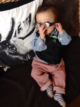 「おめかしコーデ」｜kaiさん（キッズ・70cm）の春コーディネート