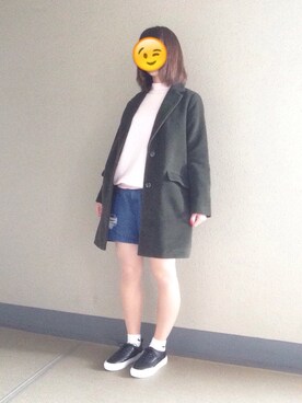 「ピンクニット」｜まりのさん（レディース・162cm）の冬コーディネート