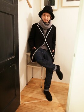 GDCTOKYO-MAH-bow-さん(メンズ・171cm)の冬コーディネート