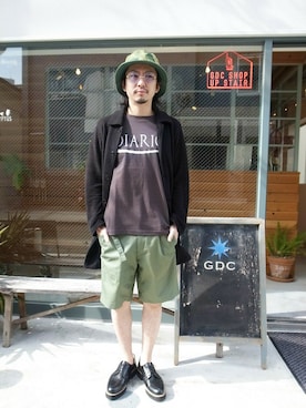 「S/S」｜「アイテム（ジャケット/アウター）」を使った、GDCTOKYO-MAH-bow-さん（メンズ・171cm）の冬コーディネート