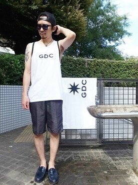 GDCTOKYO-MAH-bow-さん（メンズ・171cm）の夏コーディネート