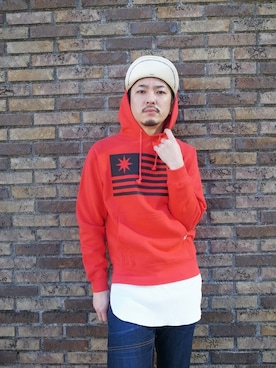 「GDC（ジーディーシー）のアイテム」を使った、GDCTOKYO-MAH-bow-さん（メンズ・171cm）の冬コーディネート