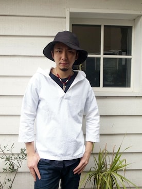 「GDC（ジーディーシー）のアイテム（ブルゾン）」を使った、GDCTOKYO-MAH-bow-さん（メンズ・171cm）の冬コーディネート