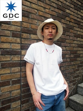 「GDC（ジーディーシー）のアイテム」を使った、GDCTOKYO-MAH-bow-さん（メンズ・171cm）の冬コーディネート